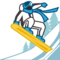 Snowboarder - Black emoji on Emojidex
